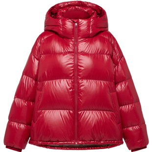 EP YAYING雅莹 女装松花江白鹅绒连帽短款羽绒服 商场同款 Y113A