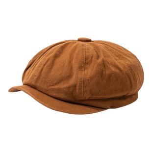 Newsboy Hat大头围画家报童帽反戴贝雷帽英伦绅士前进帽秋冬鸭舌