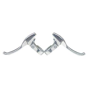 铝合金自行车刹把刹车老式手柄手把手复古银色闸把折叠车山地车