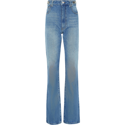 【折扣】Paco  Rabanne 女带缀饰高腰直筒牛仔裤