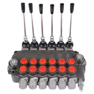 P40小流量小型出口高端整体式液压手动多路换向阀体控制油缸马达