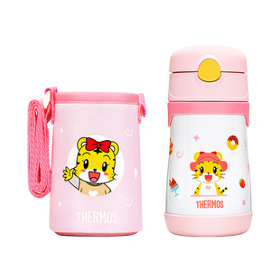 膳魔师婴幼儿学饮杯316L不锈钢带把手儿童吸管保温杯便携水杯TCKC