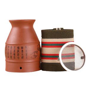 正品紫砂艾灸罐陶瓷刮痧一体杯礼盒装盒随身灸家用筒柱器具熏蒸仪