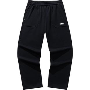 安踏休闲长裤男女冬季新款加绒保暖宽松阔腿裤百搭卫裤172548301N