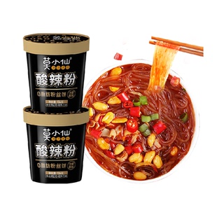 莫小仙重庆酸辣粉136g*2桶装正宗红薯粉丝冲泡免煮方便面速食食品