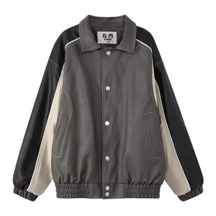 左西童装男童皮衣外套夹棉保暖冬季2025新款儿童棉服洋气机车夹克