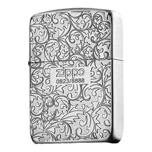 zippo打火机1941中标古银唐草正版 芝宝官方正品情人节礼物送男友