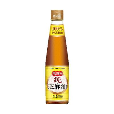 香满园调味油纯芝麻油350ml×1组