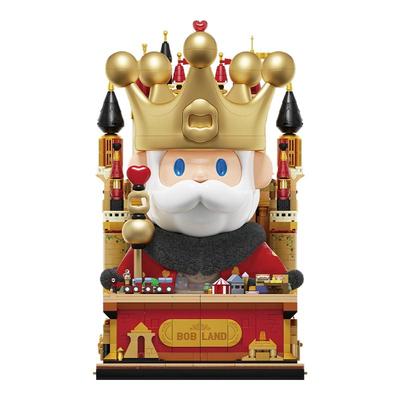 【全球限量】AREAX砖区寻找独角兽FARMERBOB国王大体积木礼物摆件