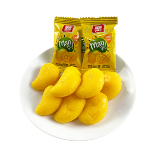雅客芒果软糖芒果味qq糖果汁橡皮糖婚庆结婚喜糖果年货休闲小零食
