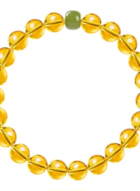 2026黄水晶手串招财富贵转运珠