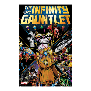 【现货】漫威漫画 无限手套 Infinity Gauntlet 英文漫画书原版进口图书 平装 超级英雄系列美漫书籍泰坦灭霸复仇者联盟