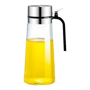 304不锈钢油罐壶油壶玻璃不挂油油瓶厨房家用装油容器调味瓶醋壶