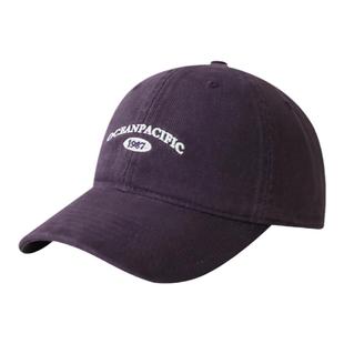 韩版百搭深顶棒球帽女生宽檐显脸小藏青色鸭舌帽高品质软顶帽子男