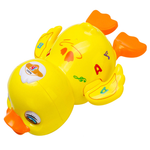 婴幼儿童0一1岁3声光黄鸭宝宝抬头练习6到12个月男童女孩益智玩具