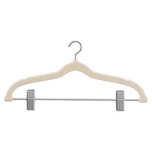 套装衣架植绒衣裤架一体家用无痕多功能裤夹防滑带夹子汉服衣架子