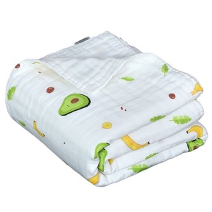 六层全棉纱布浴巾初生婴儿纯棉大尺寸盖毯超柔新生儿宝宝洗澡裹巾