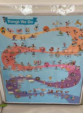 新疆包邮定制flash card 掛袋9格15格全透明挂袋字咭识字卡英文海