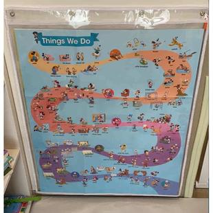 card 定制flash 掛袋9格15格全透明挂袋字咭识字卡英文海 包邮 新疆