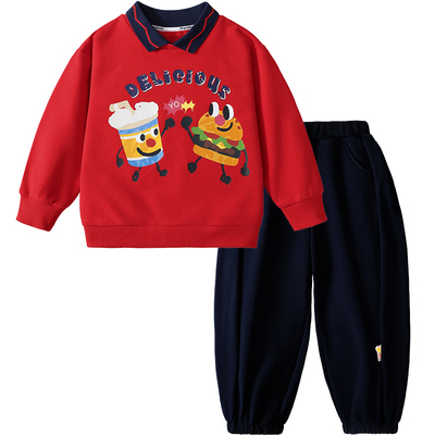 MQDmini男童春秋卫衣卫裤套装