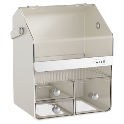 桌面化妆品收纳盒高级感梳妆台