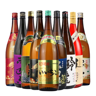 日本烧酒萨州紫赤兔马海童萨摩黑白雾岛烧酒进口本格芋烧酎1.8L