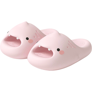 【3.5cm厚底】可爱小鲨鱼拖鞋女款夏季舒适静音EVA情侣防滑凉拖男