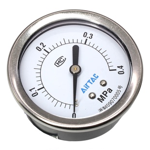 亚德客气动2分指针压力表0.4MPa调压阀过滤器用1分螺纹气压表1MPa