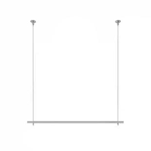 服装店不锈钢吊架吊顶悬挂展示架侧挂简约女装挂衣杆橱窗陈列货架