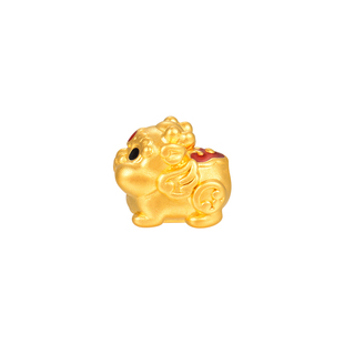 明牌珠宝福宝貔貅硬金串珠 足金转运珠DIY小确幸手串AFP1260