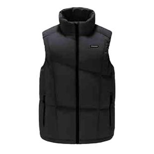 骆驼男装企鹅联名款百搭新款立领显瘦大朵绒背心坎肩羽绒服马甲男