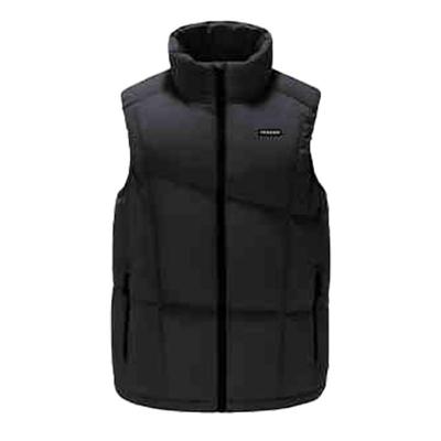 骆驼男装企鹅联名款百搭新款立领显瘦大朵绒背心坎肩羽绒服马甲男