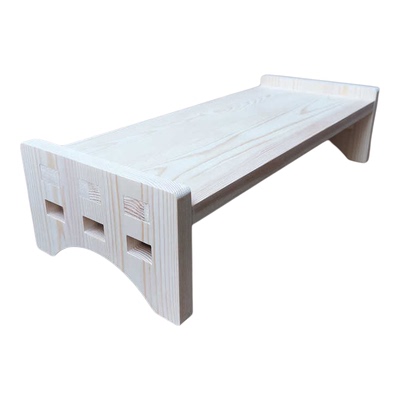 收纳桌面抬高架台式电脑底座实木