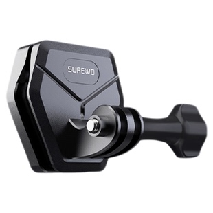 SUREWO运动相机摩托车快拆风挡夹gopro13配件DJI大疆Osmo Action6/5/4 铝合金固定支架电瓶车骑行夹子