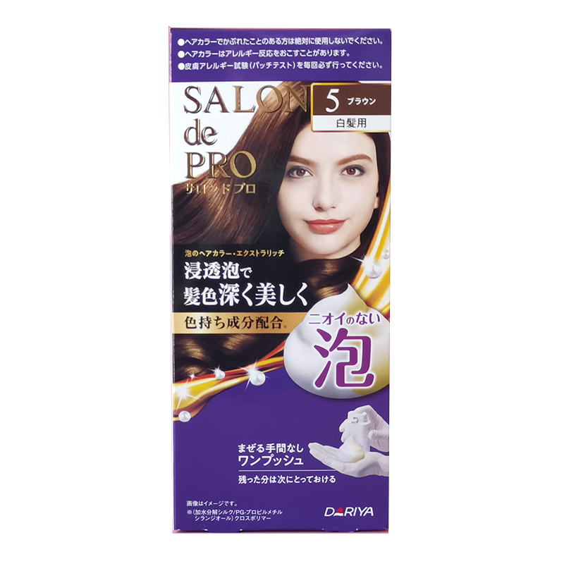 日本Dariya植物泡沫染发剂自然