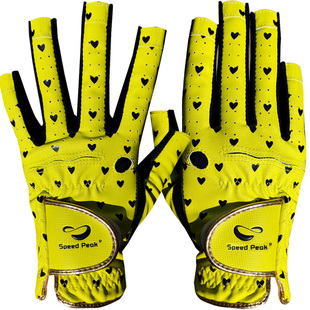 高尔夫球手套女士手套韩国左右双手球童防滑露指女款golf正品漏指