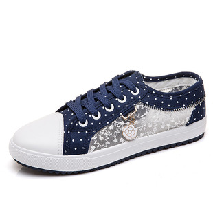 初中生板鞋女2025新款夏季女鞋百搭运动透气单鞋薄款休闲网鞋平底