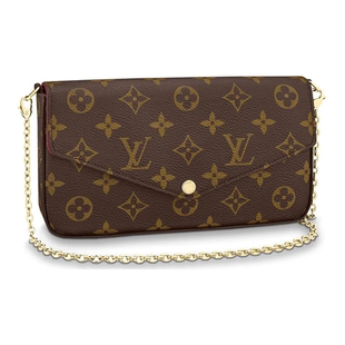 9.9/9.5新Louis Vuitton/路易威登 Felicie Pochette三合一链条包