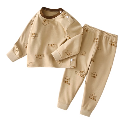 婴儿秋衣套装春秋款宝宝长袖分体