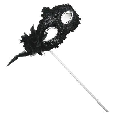 手持面具女半脸古风化妆舞会道具