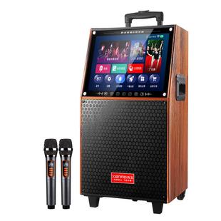 先飞广场舞音响带显示屏户外音箱K歌家用唱歌家庭KTV卡拉OK一体机