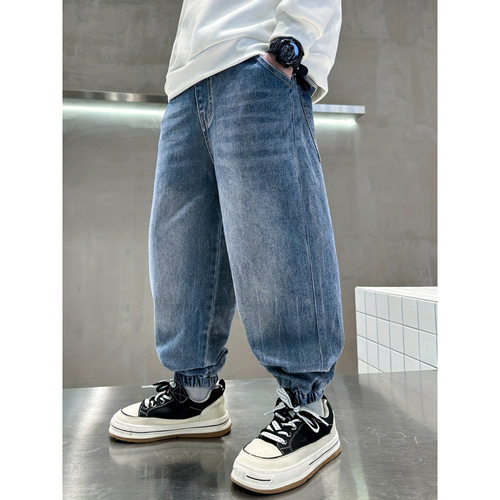 G 80719 Boys' straight wide leg jeans 男童痞帅直筒牛仔裤