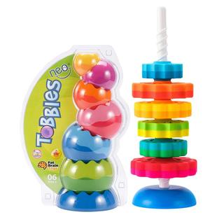 Fatbrain扭扭球转转塔组合装叠叠乐杯益智堆叠叠高1一2岁宝宝玩具