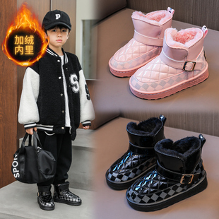 外穿防滑保暖冬款 女孩防水棉鞋 棉靴子 冬季 儿童雪地靴女童2025新款
