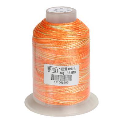 龙结新款18股段染彩色股线不掉色手工编织DIY珠宝手链绳敦煌配色