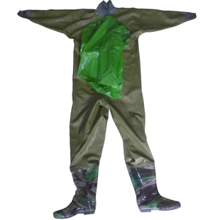 全身加厚连体水裤下水裤皮叉挖藕服水库捕抓鱼雨裤男防水衣服水鞋