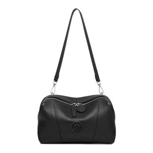 Cnoles蔻一软方包笔筒包包女式2025秋冬新款牛皮单肩斜挎包包女