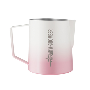 MHW-3BOMBER轰炸机专业咖啡拉花缸渐变粉 世界冠军同款拉花打奶杯