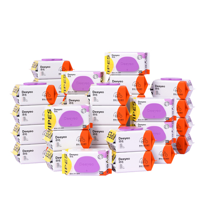 德佑婴儿湿巾实惠家庭装80抽40包