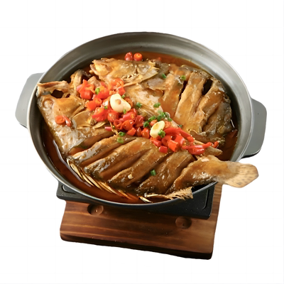 正宗安徽臭鳜鱼净膛腌制真空送料